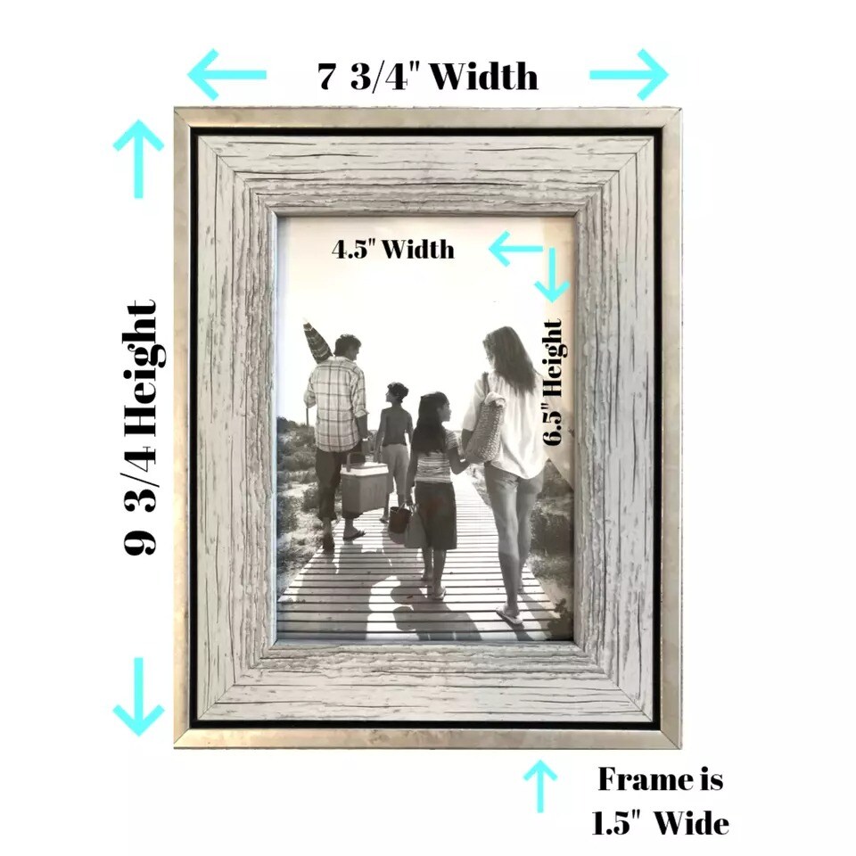 5x7 Picture Frame (3-Pack) Rustic Distressed Industrial Frames Modern 5x7 Frame
