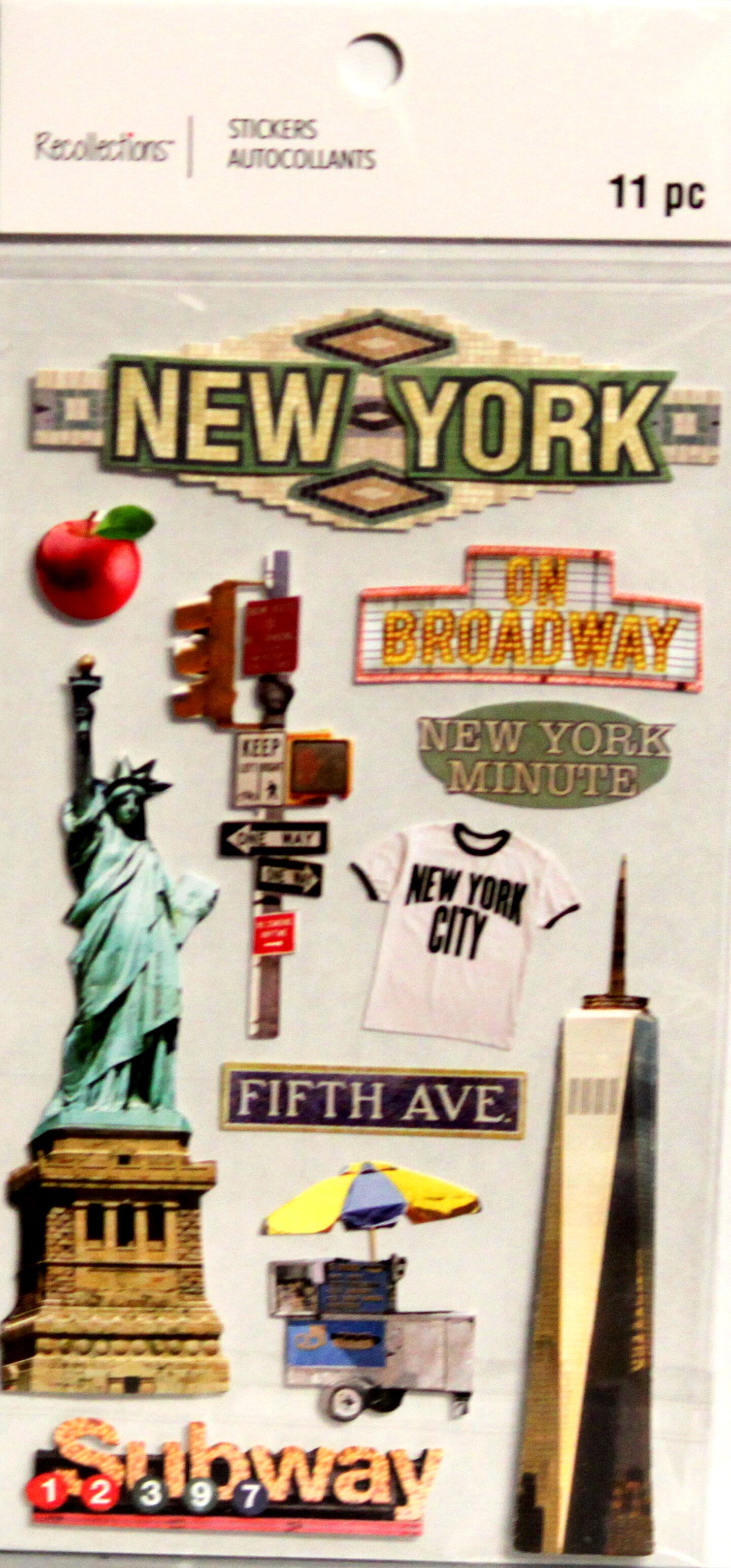 Recollections New York Dimensional Stickers