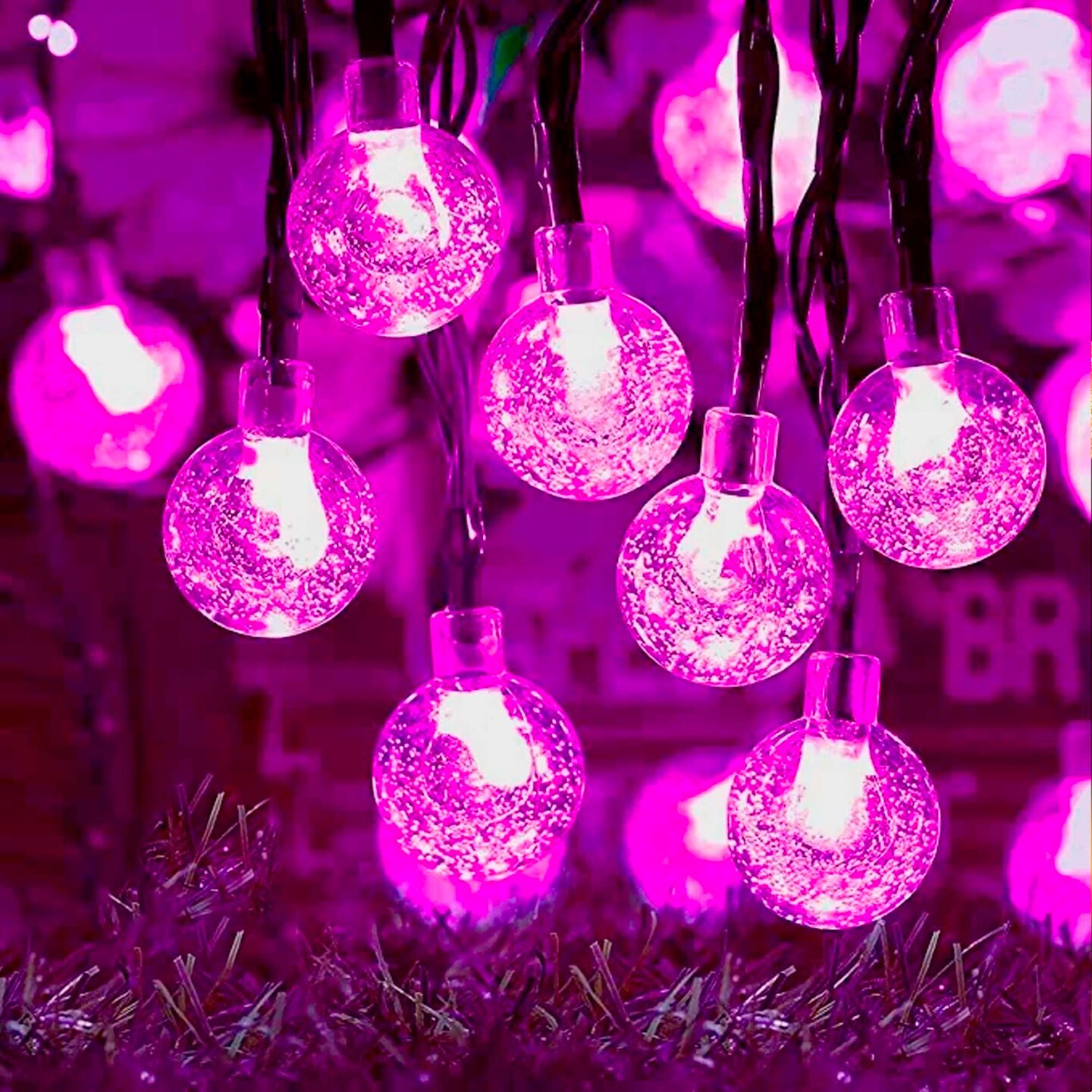 Solar Bubble String Lights 60 LED