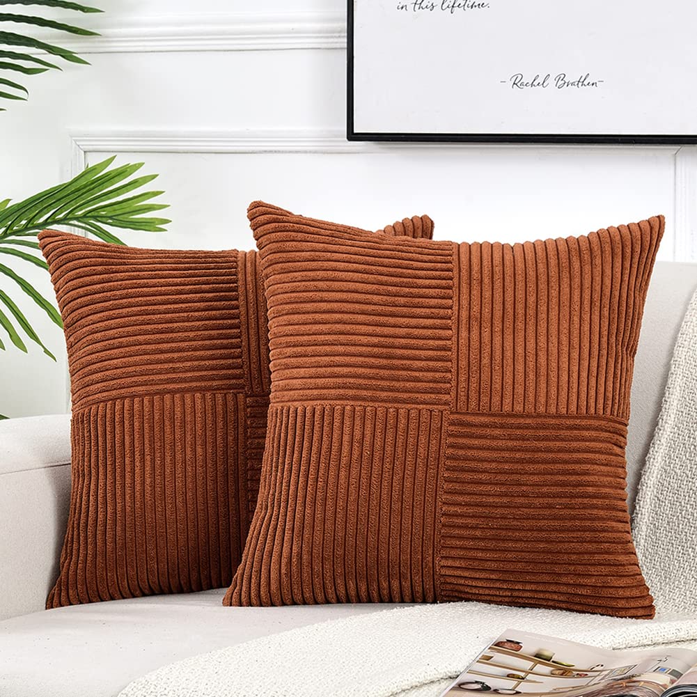 Rust throw shops pillow