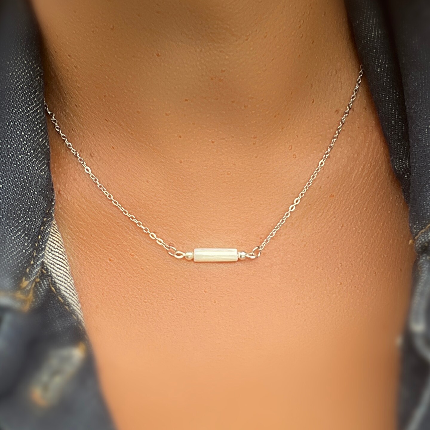 Be brave necklace in gold, bar necklace, dainty bar necklace, simple high quality necklace ,gift ideas, birthday gift