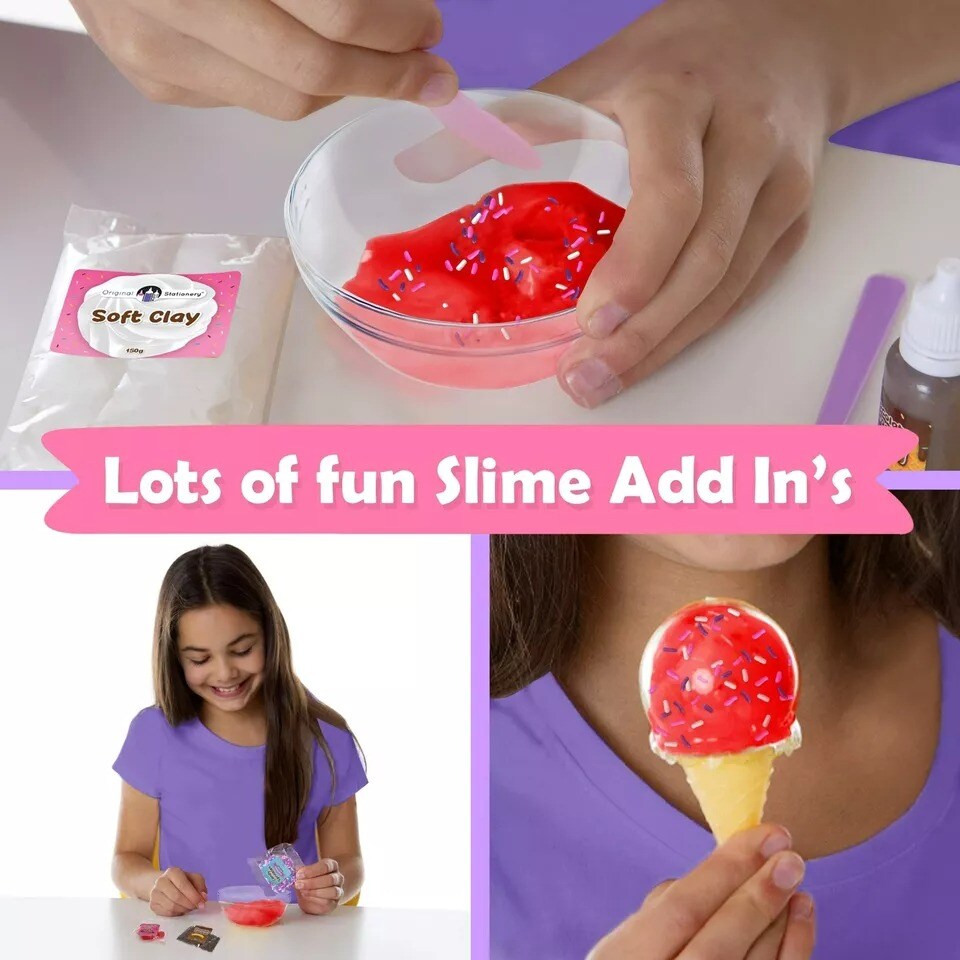 Mini Ice Cream Slime Kit, Slime Kit to Make Ice Cream Slimes