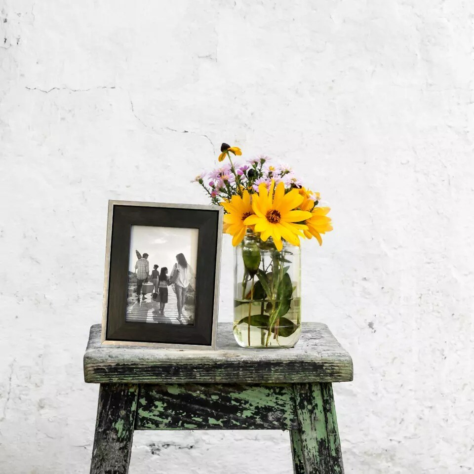 4x6 Rustic Picture Frame (3-Pack) - Distressed Industrial - 4x6&#x22; Photo