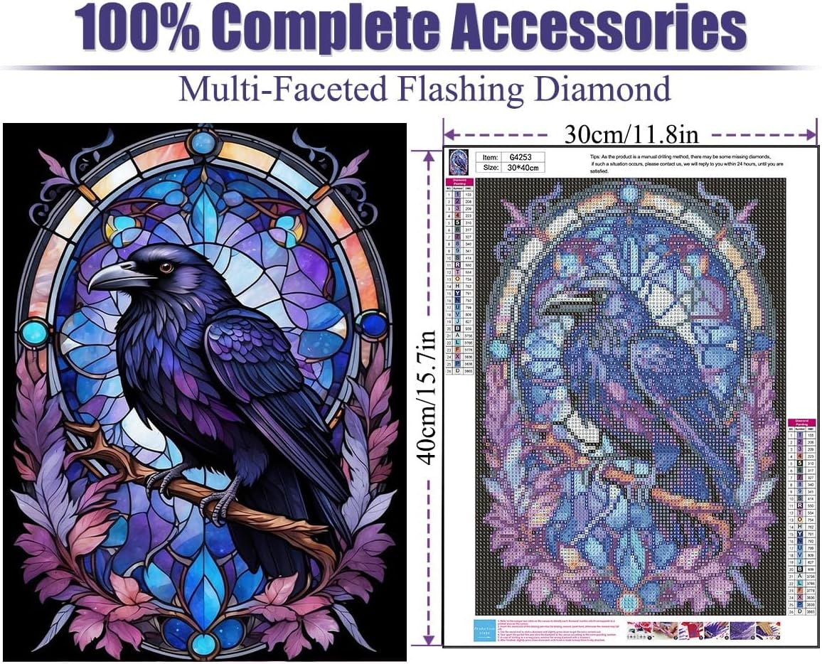 Halloween Diamond Art Kits for Adults,5D Full Drills Adults Diamond Painting Kits,Gem Art Kits Diamond Art Painting for Adults Home Wall Decor 12x16 inch