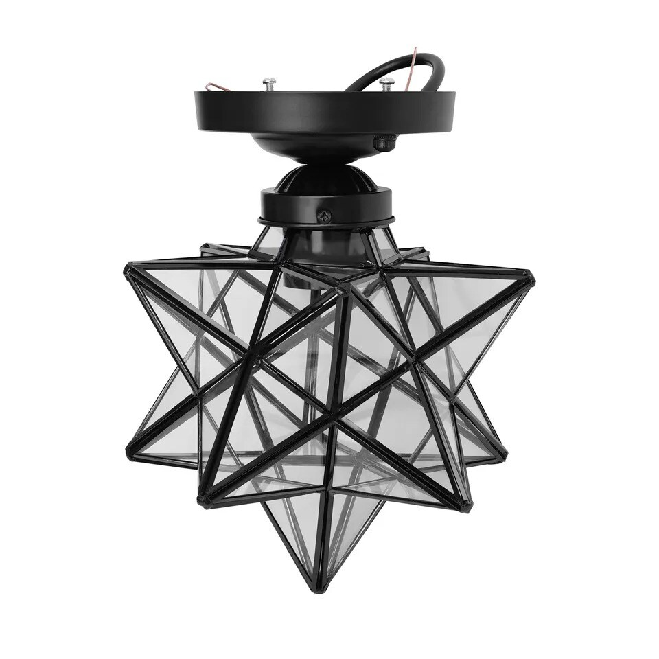 Moravian Star Pendant Light Glass Hanging Star Lights Modern Chandelier Lamp