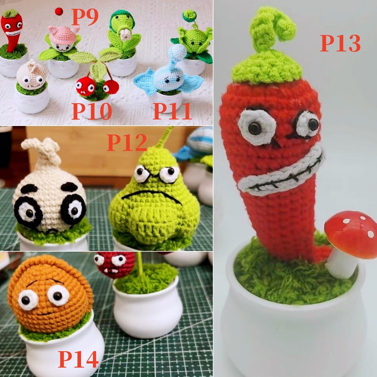 Crochet Plants vs. Zombies Doll  Handmade Amigurumi for Home, Office ,  Kids' Toy, Perfect Birthday and Holiday Gift for Loved Ones | MakerPlace by  Michaels