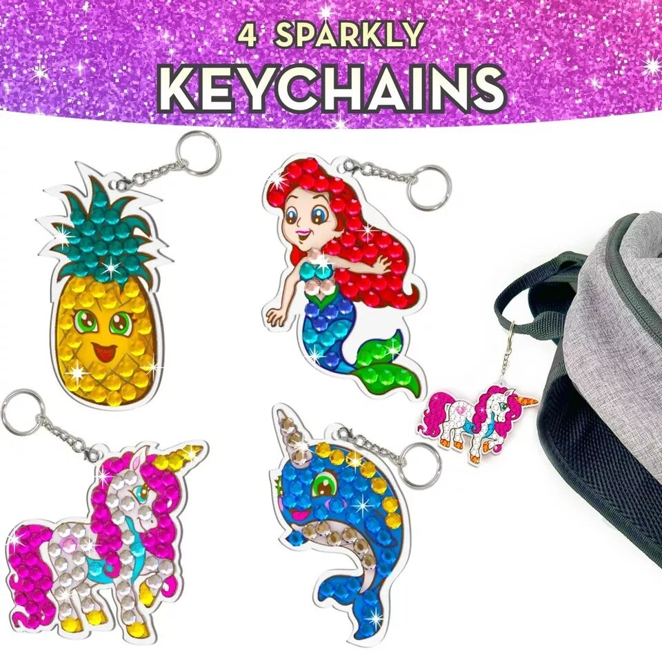 Bryte Gem Art Diamond Painting Kits for Kids - Unicorn and Mermaid Craft Kit