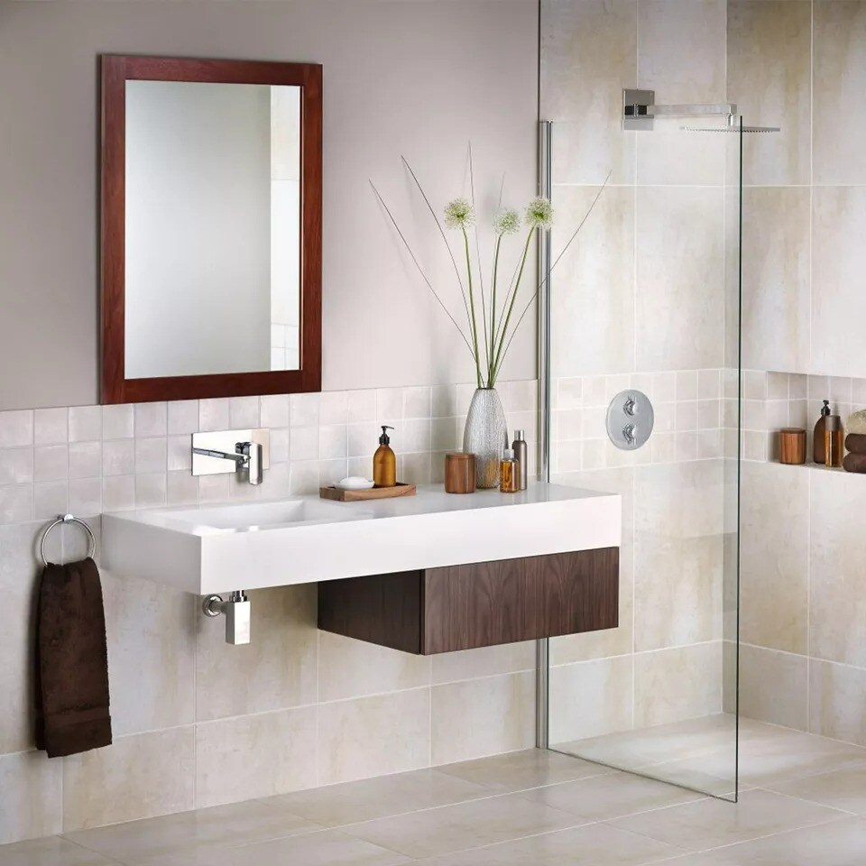 16&#x22; x 12&#x22; Bathroom Rectangular Wall Mounted Mirror PS Frame Vanity Makeup Mirror