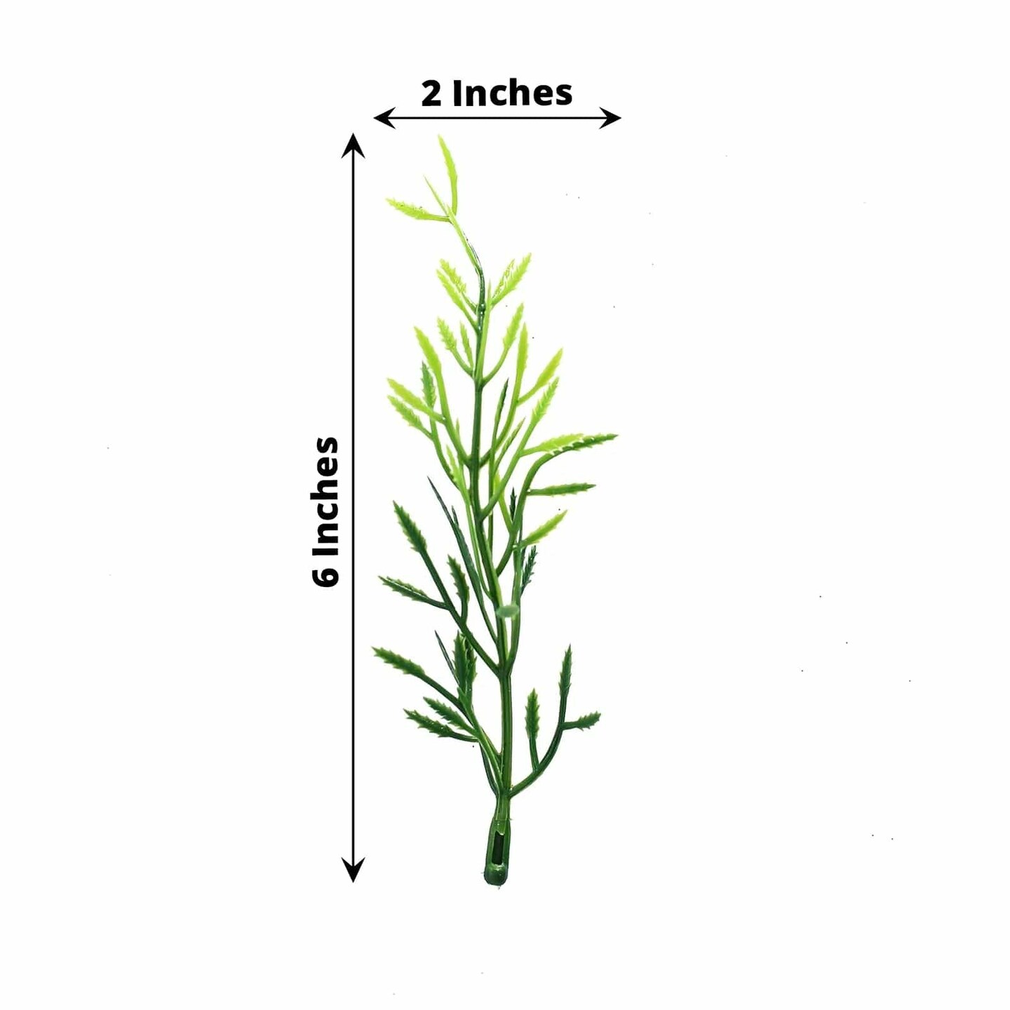 Metallic 6&#x22; Mini Leaf Artificial Fern STEMS VASE FILLERS Wedding Centerpieces