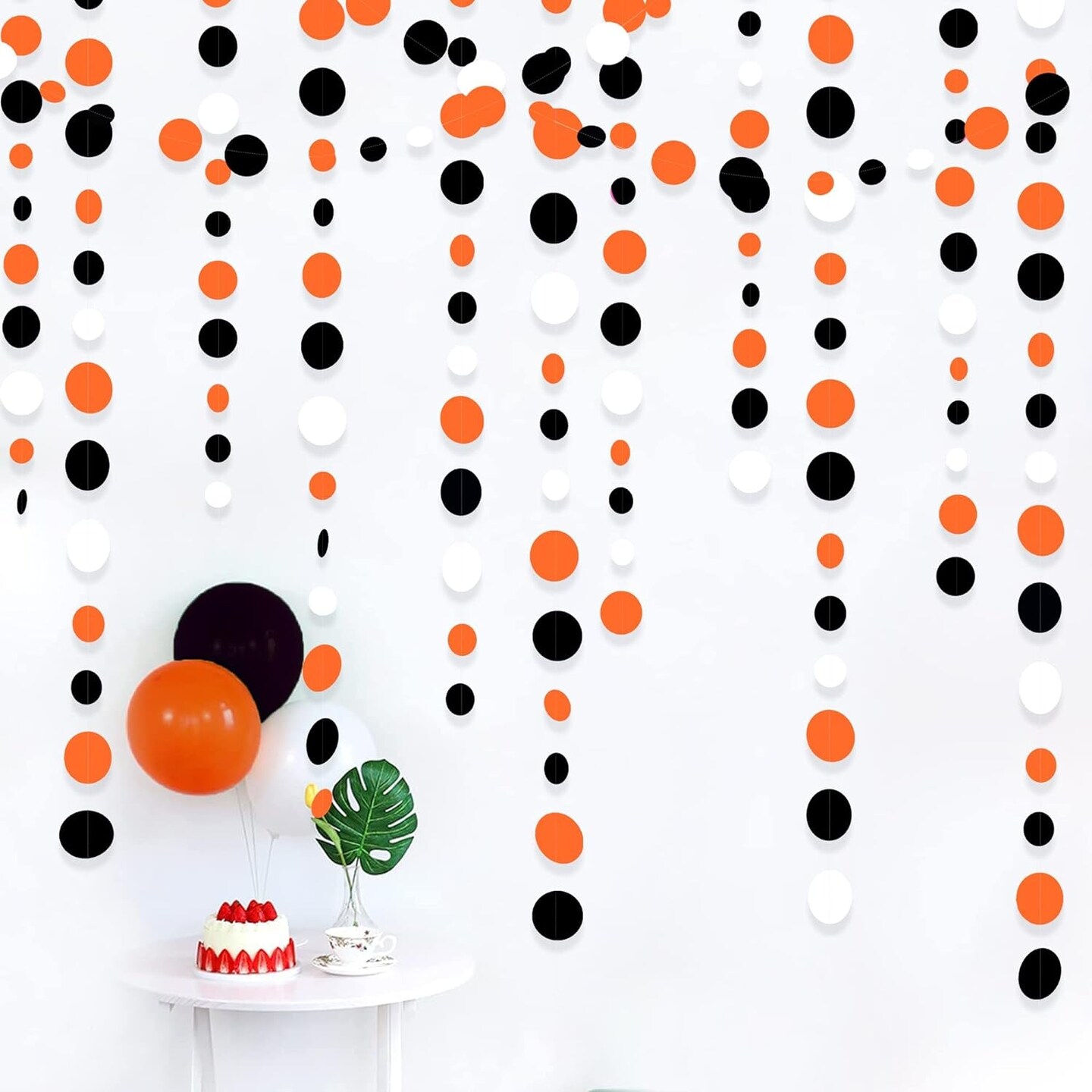 Orange &#x26; Black Dot Garland