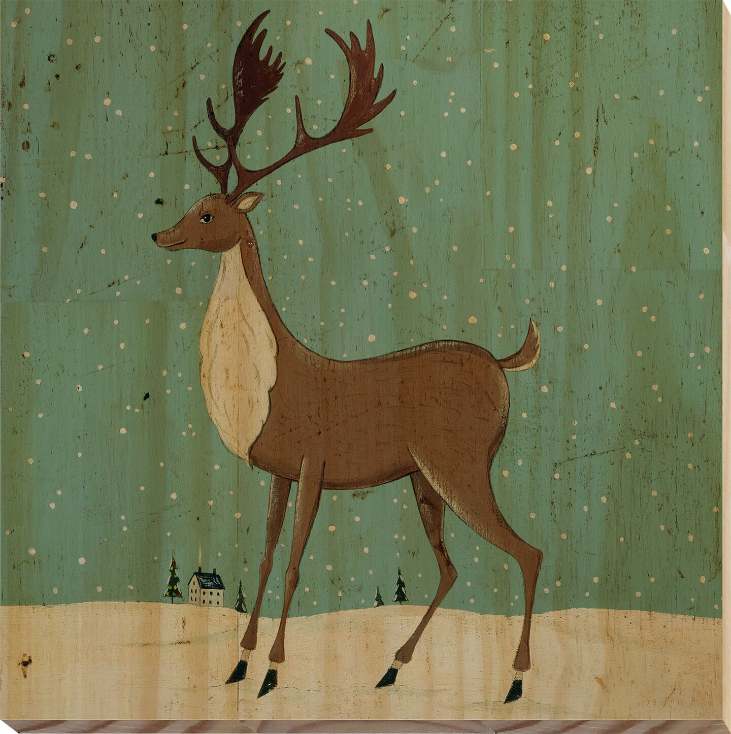 Warren Kimble Christmas 13&#x22;x13&#x22; Wood Wall Signs