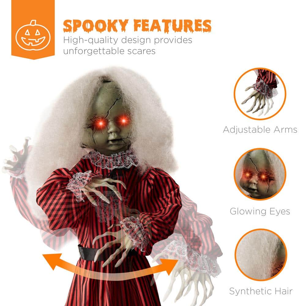 2 Ft. Roaming Talking Animatronic Doll For Halloween