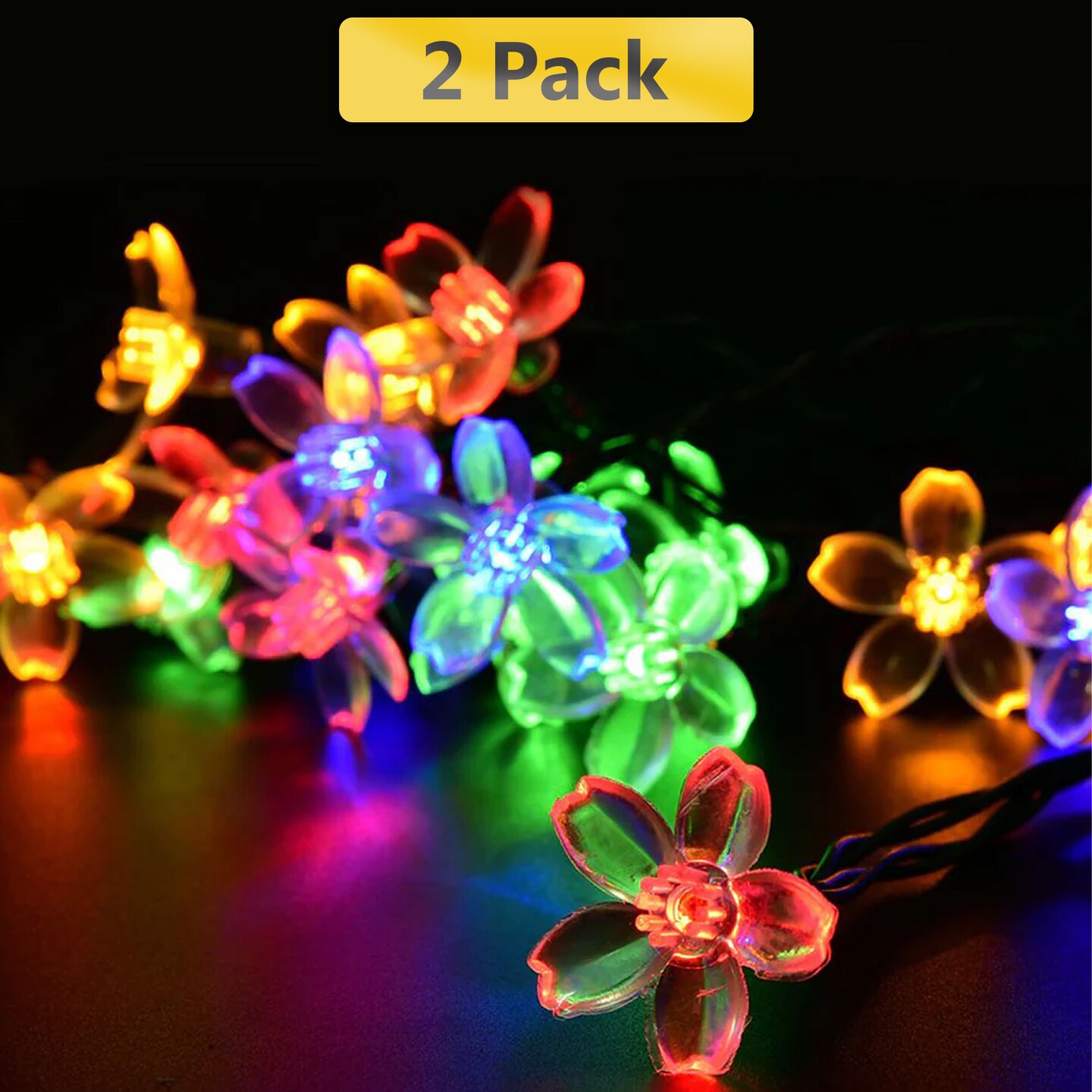 50 LED Solar Blossom String Light