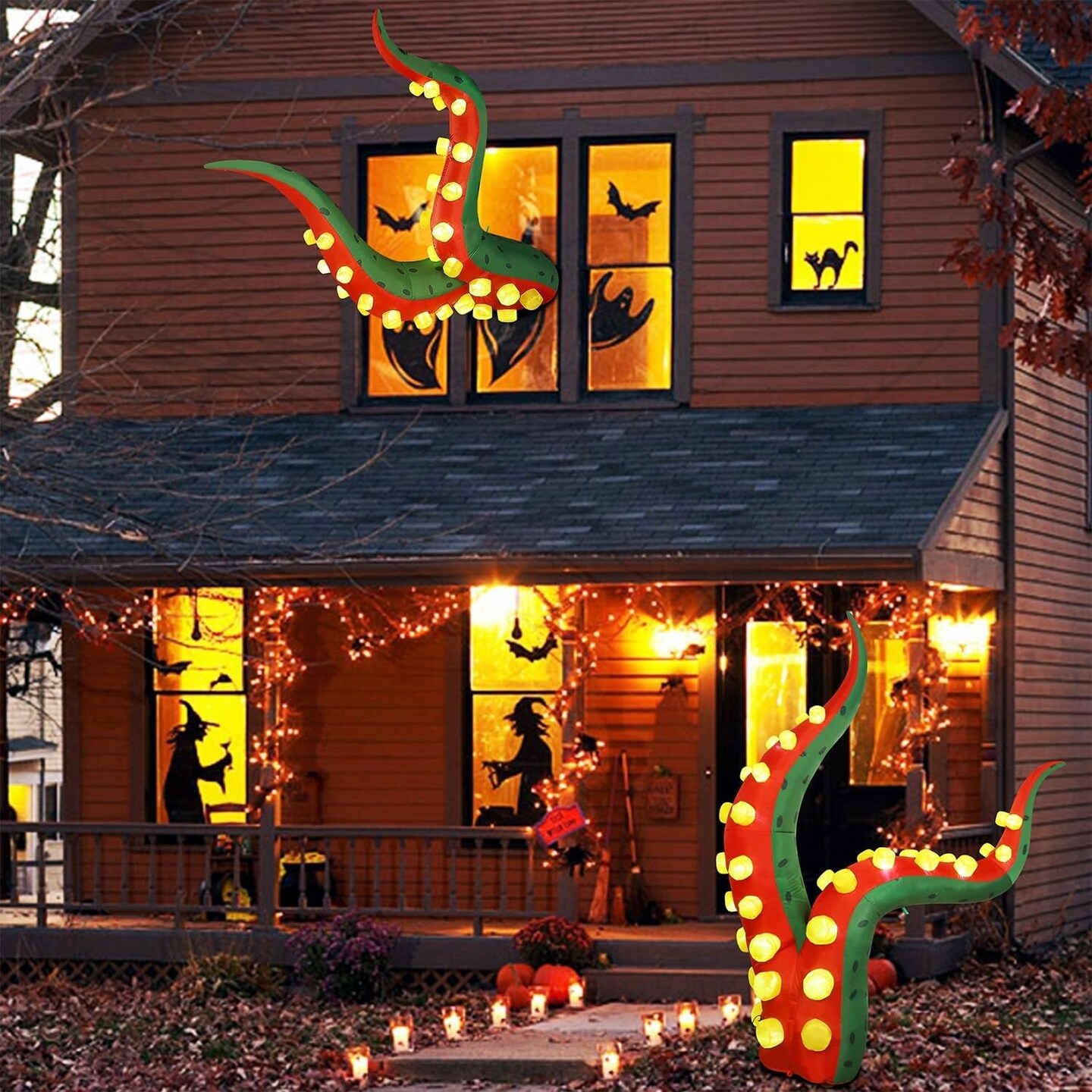 Animated Halloween Front Door