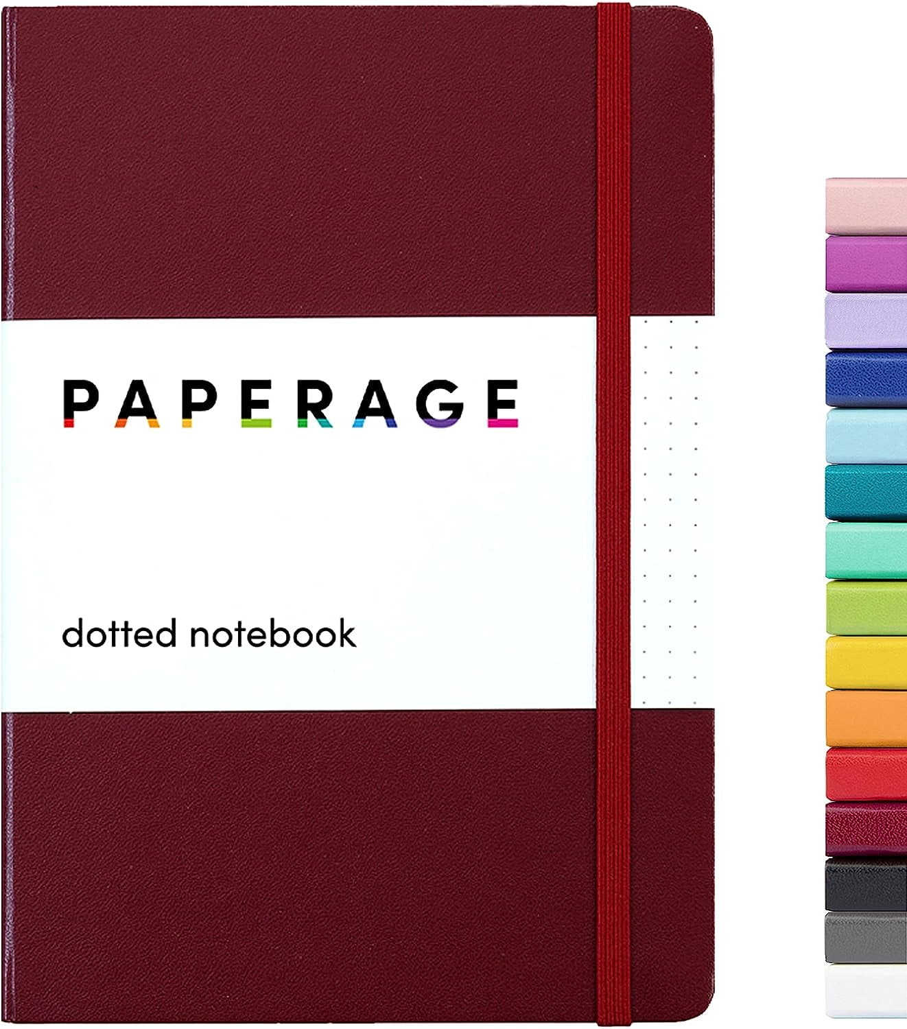 Dotted Journal Notebook, (Burgundy), 160 Pages, Medium 5.7 Inches X 8 Inches - 100 Gsm Thick Paper, Hardcover