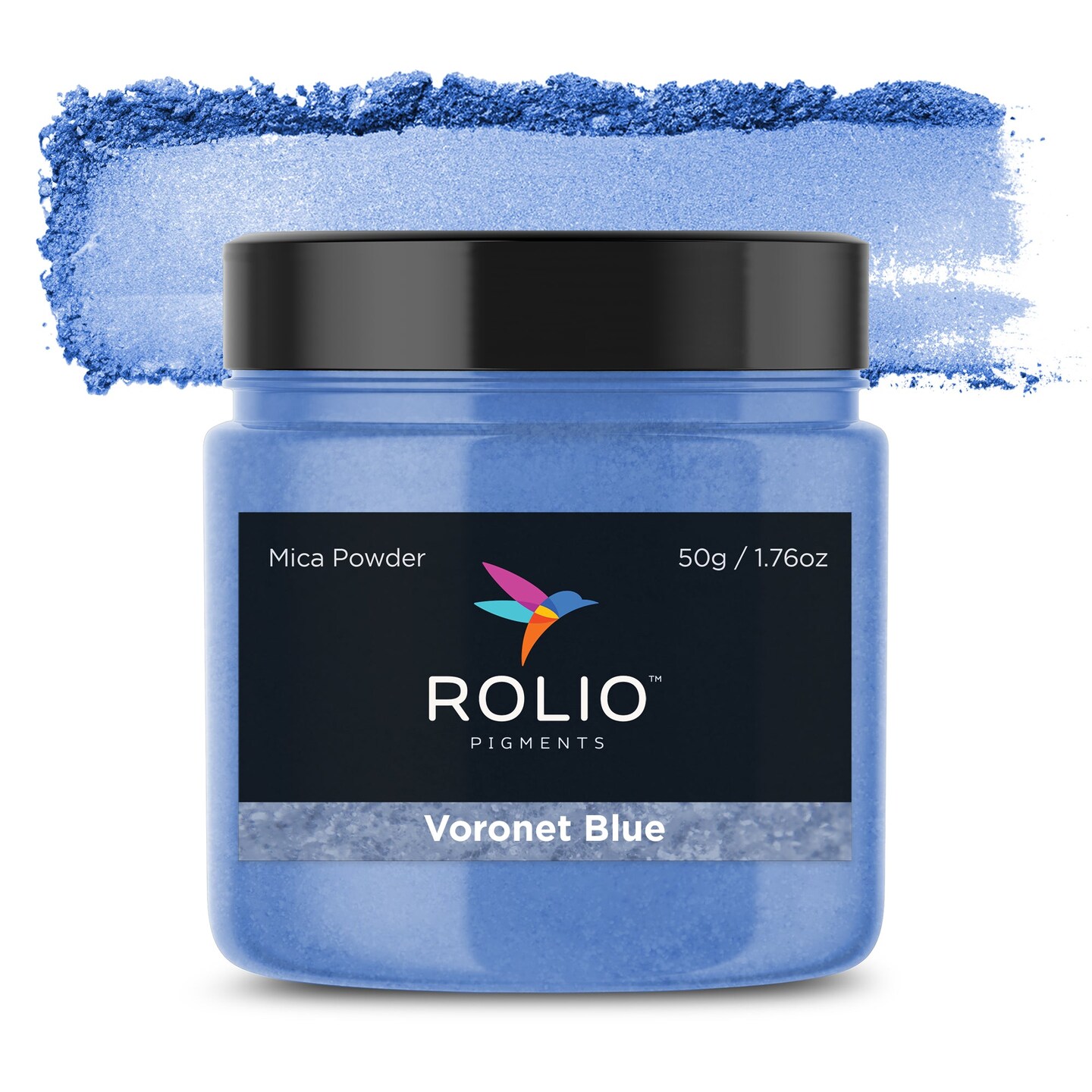 Rolio - 1 Jar Mica Powder (Voronet Blue) - 50g / 1.8 oz