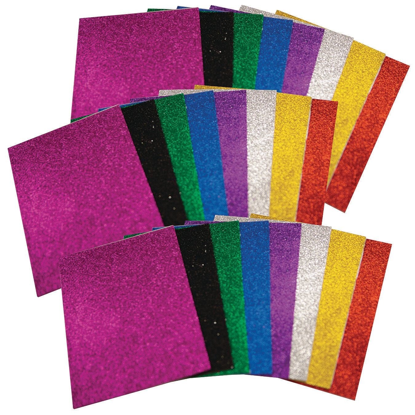 Sticky Back Glitter Foam (Pack of 24)