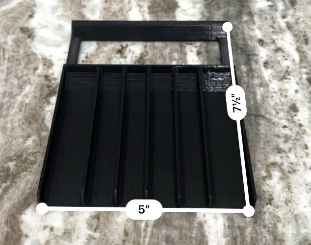 Mini Split Pour Board with 6 compartments for Acrylic Pouring
