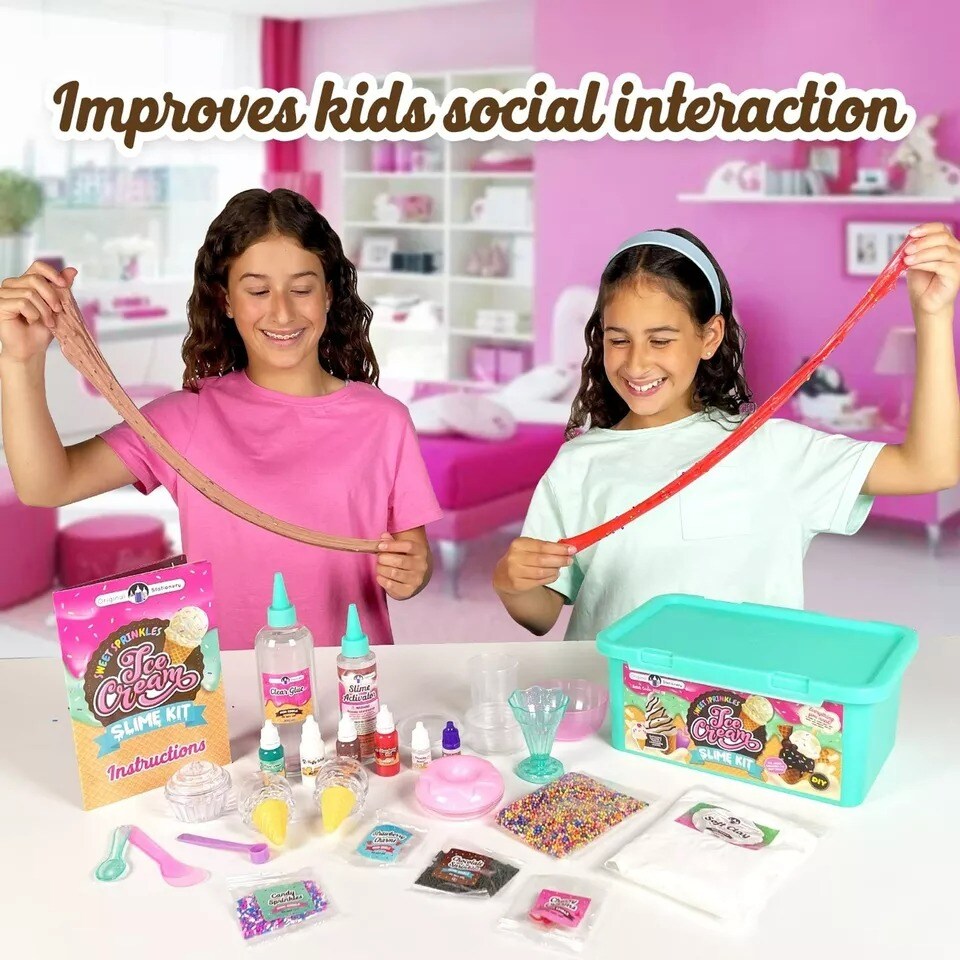 Sweet Sprinkles Ice Cream Slime Kit, Slime to Create Ice Cream Sundaes