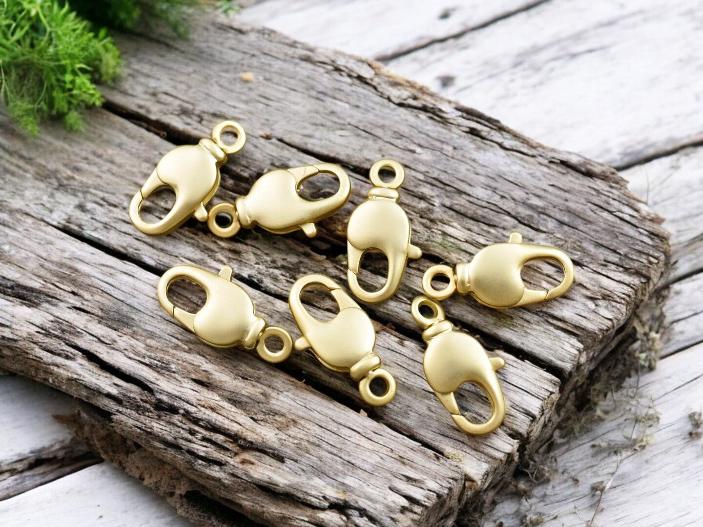 Long Lasting Matte Gold Swivel Lobster Clasps -- Choose Your Size