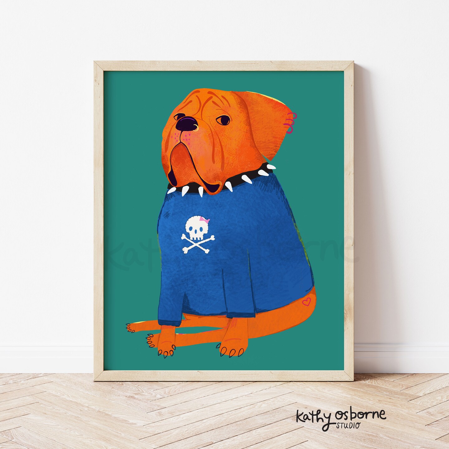 Cute Art Print: Tough Nugget - Whimsical Wall Decor for Nursery, Kids rooms and Baby Shower Gifts 5x7 8x10 11x14 13x19