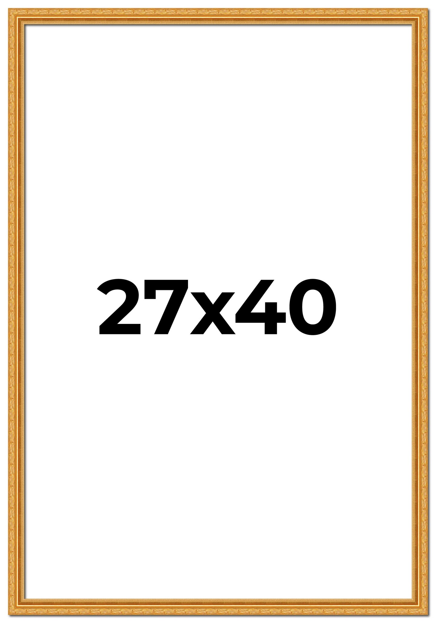 27x40 Museum-Quality Picture Frame with UV-Resistant Acrylic & Acid-Free Backing, Available in 4 Finishes - Gold, Silver, Bronze, and Black