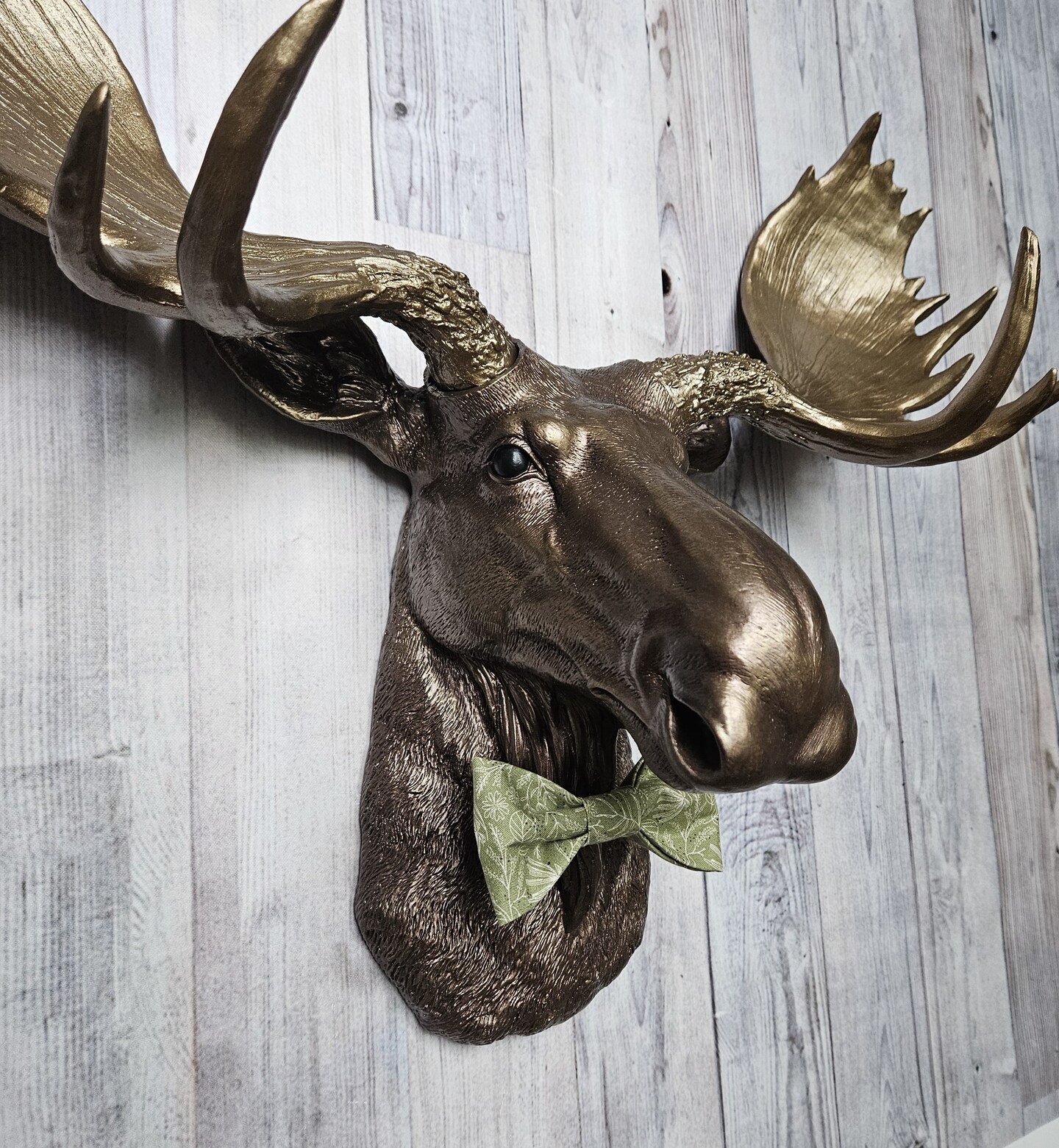 Faux Taxidermy Moose Head Wall Mount - popular Wall Decor - Aqua - M6363