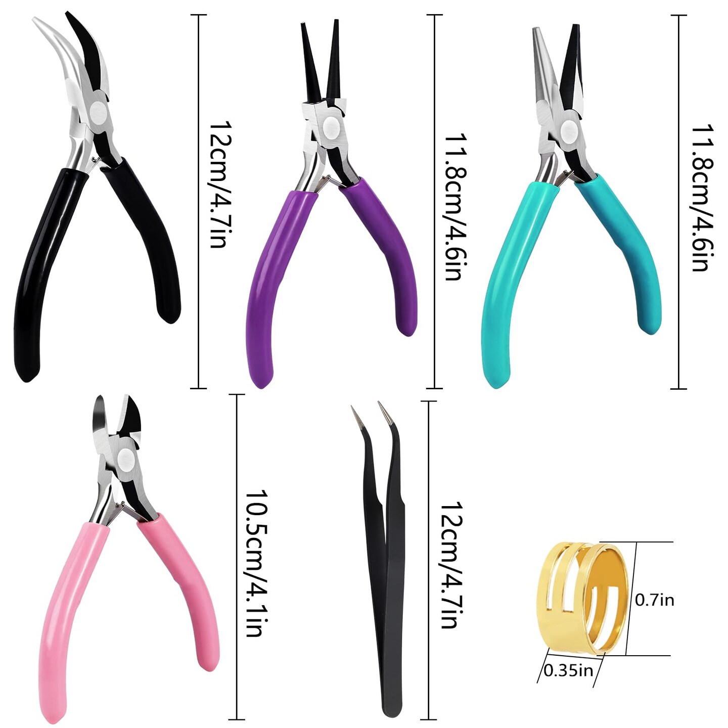 Pieces Jewelry Pliers Jewelry Making Pliers Tools Kit with