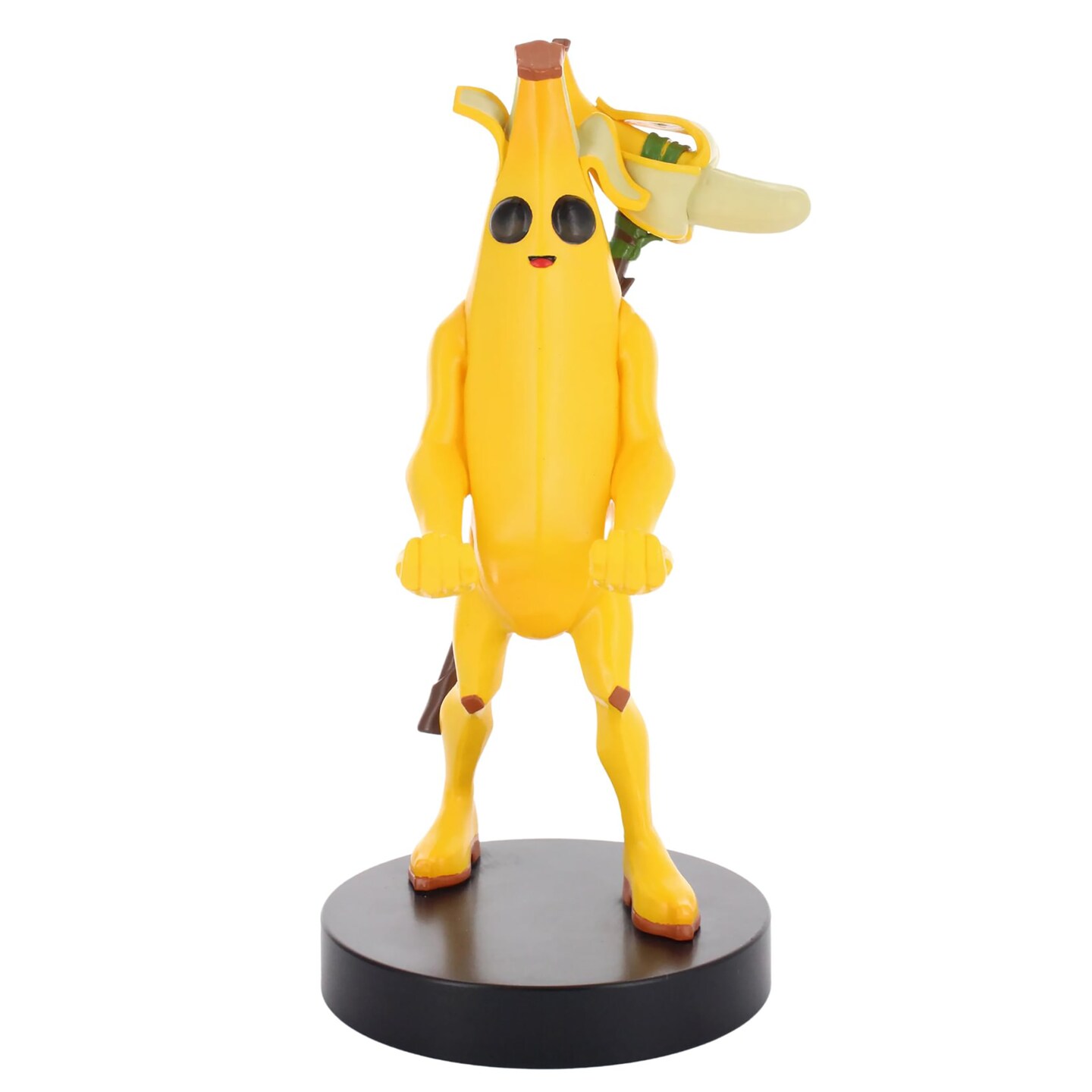 Exquisite Gaming: Fortnite: Peely - Cable Guys Original Controller &#x26; Phone Holder, Yellow Banana Collectible Device Stand, Officially Licensed Figure