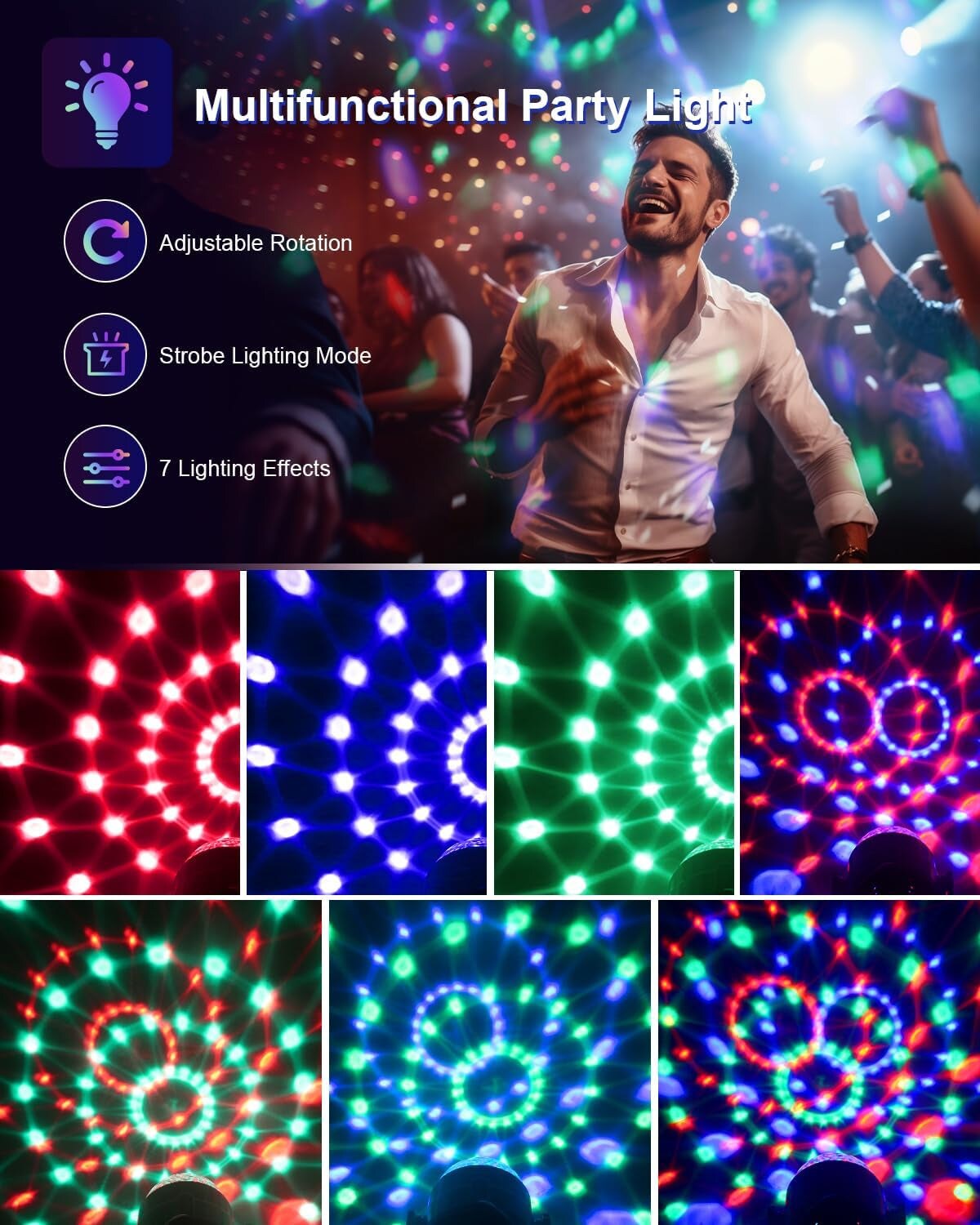 Sound Activated Party Lights