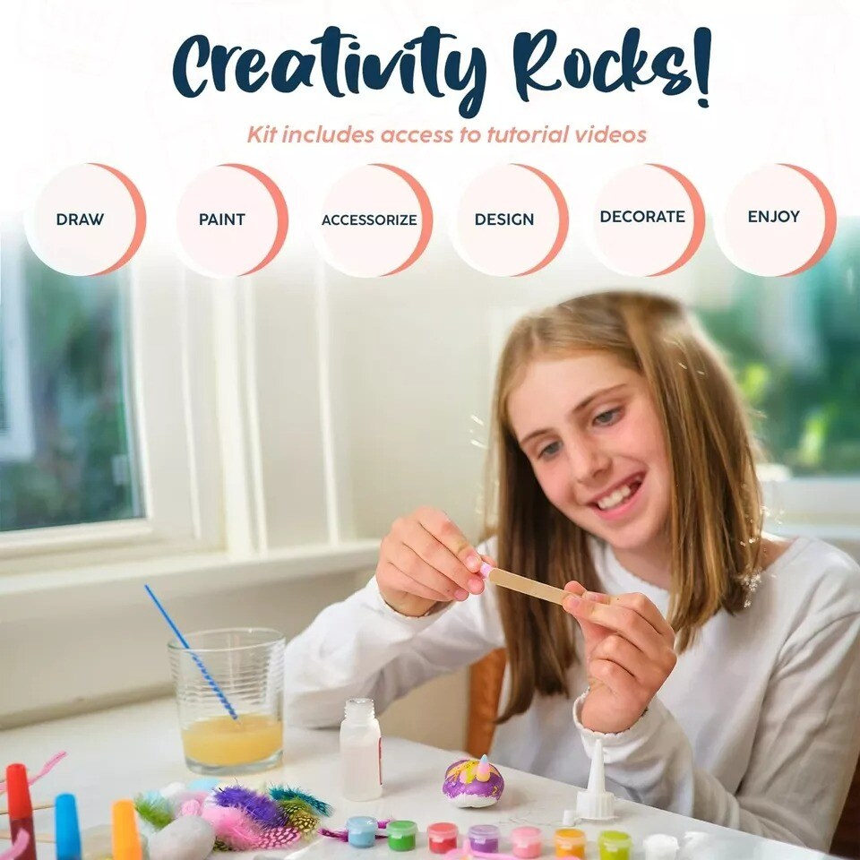 Rock Painting Kit - Magical Creatures
