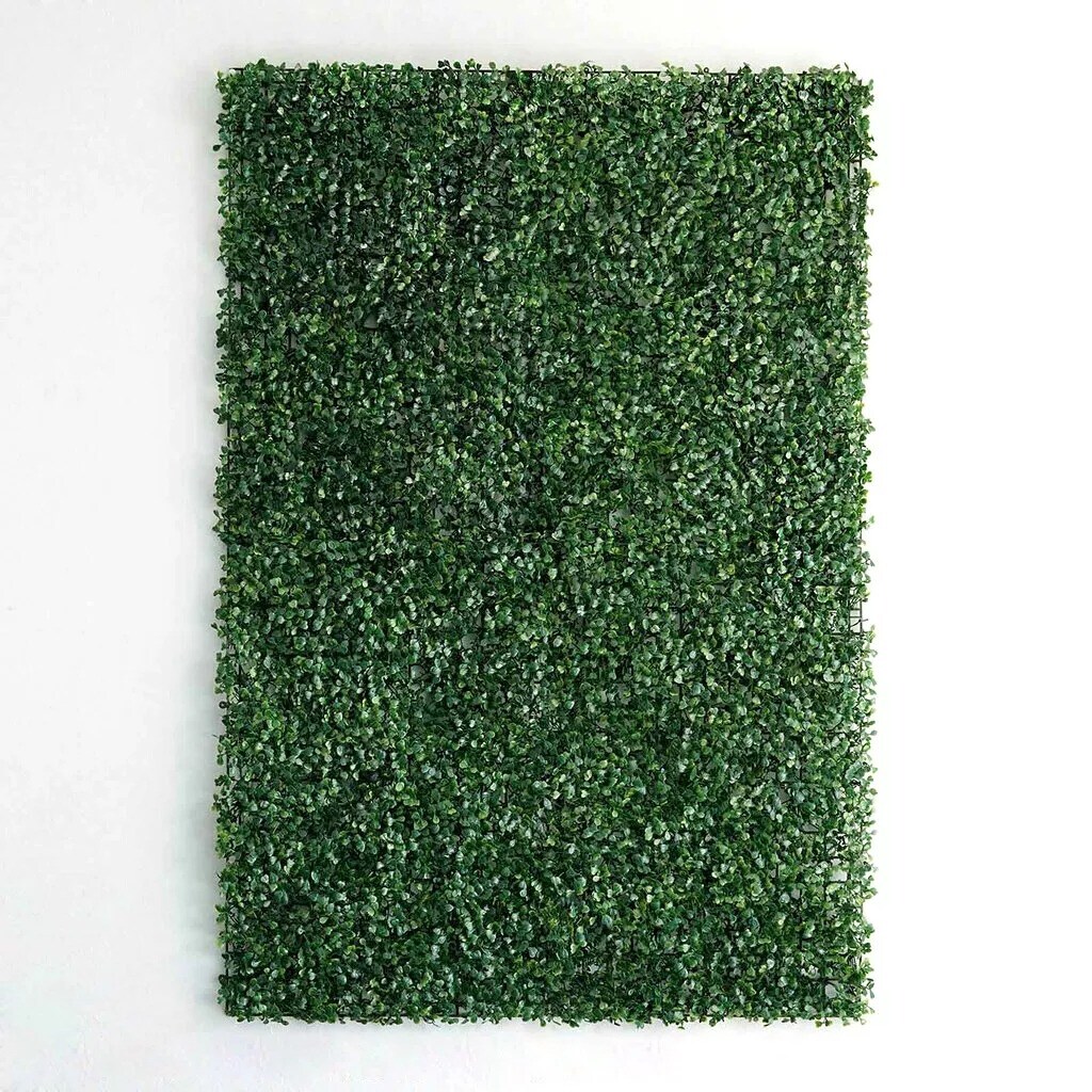 4 pcs Green Small Artificial UV Protected Leaves Wall Backdrop Panels Wedding