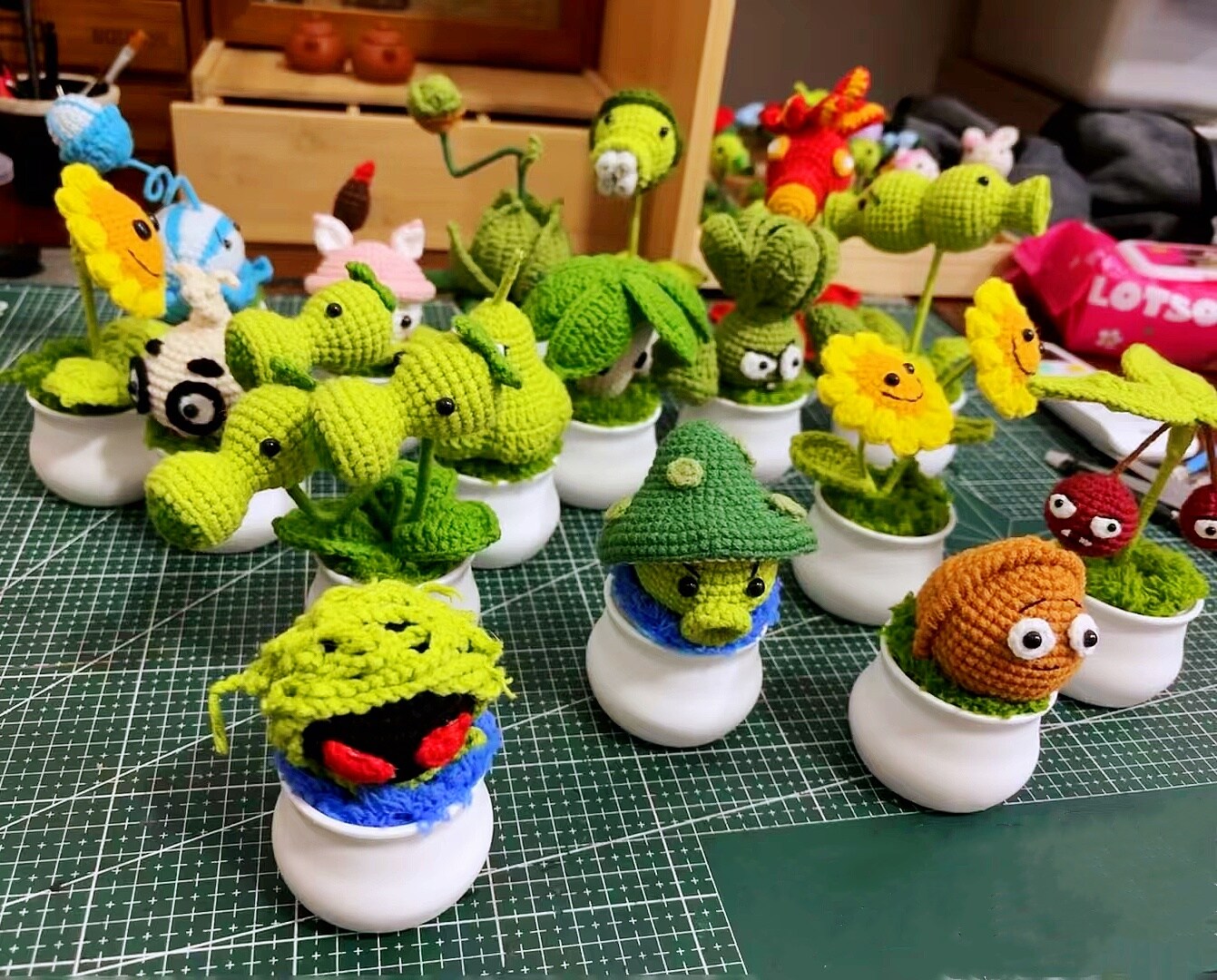 Crochet Plants vs. Zombies Doll  Handmade Amigurumi for Home, Office ,  Kids' Toy, Perfect Birthday and Holiday Gift for Loved Ones | MakerPlace by  ...