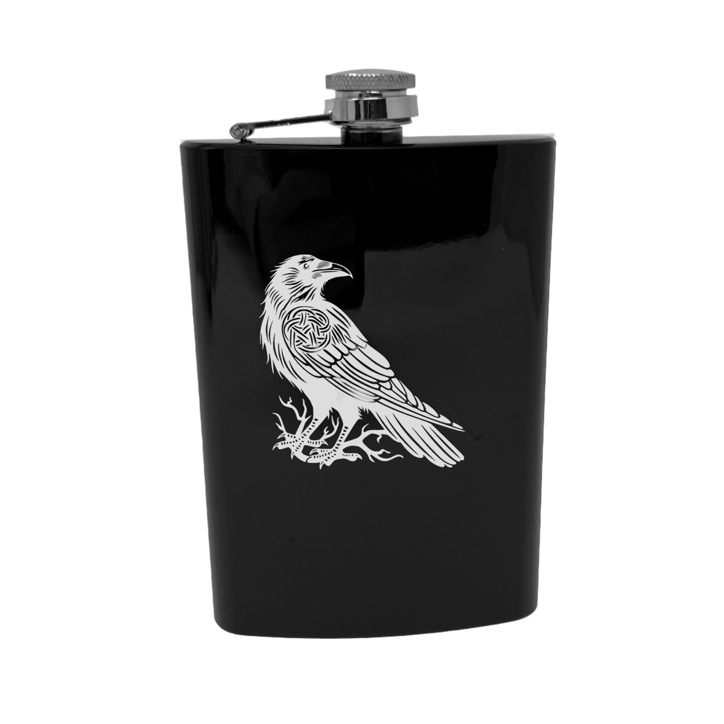 8oz Crow Raven Flask 8oz Crow Raven Flask