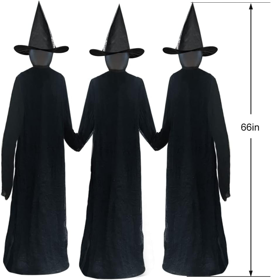 Holding Hands Screaming Witch