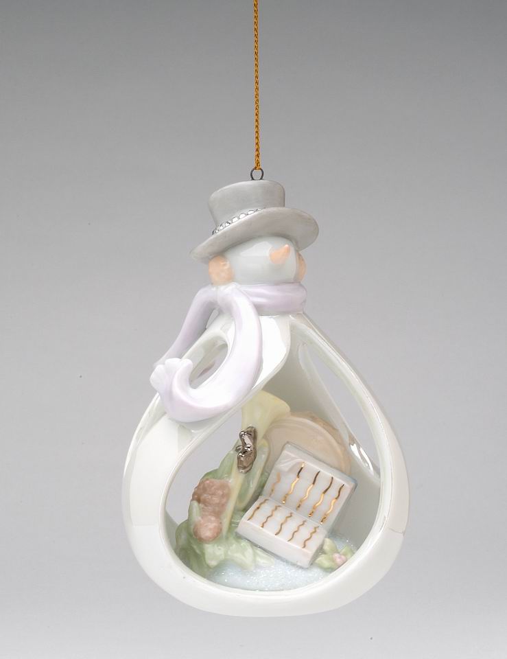 Ceramic Snowman Ornament, Home Décor, Gift for Her, Gift for Mom, Kitchen Décor, Christmas Décor