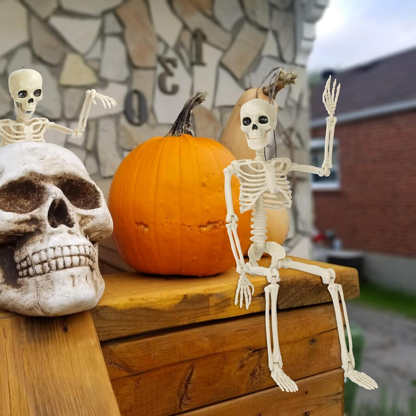 2 Pack Halloween Skeleton Decorations