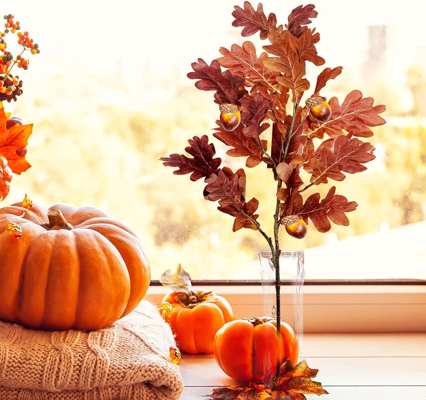 Fall Floral Stems with Acorns