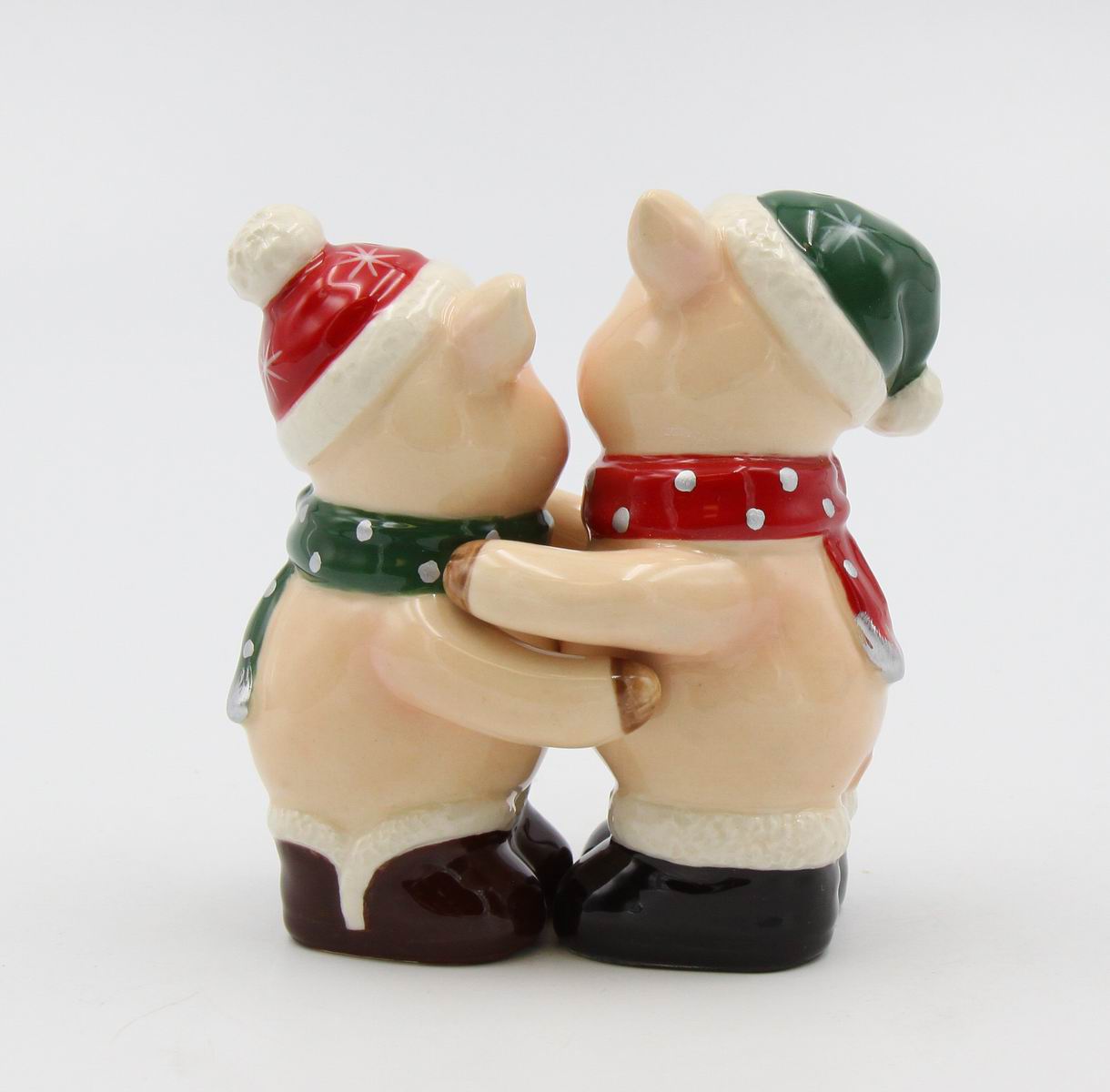 Christmas Pig Salt And Pepper Shakers, Home D&#xE9;cor, Gift for Her, Gift for Mom, Kitchen D&#xE9;cor, Farmhouse Decor