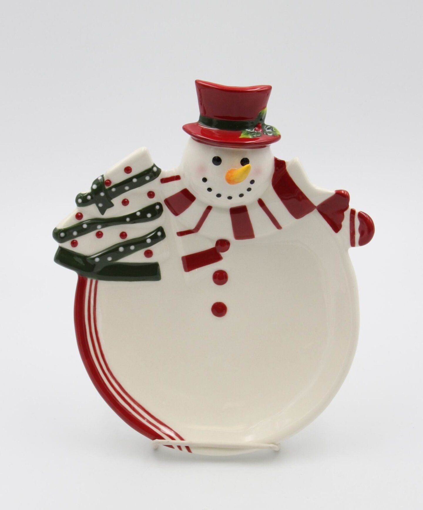 Ceramic Snowman Plate, Home D&#xE9;cor, Gift for Her, Gift for Mom, Kitchen D&#xE9;cor, Christmas D&#xE9;cor