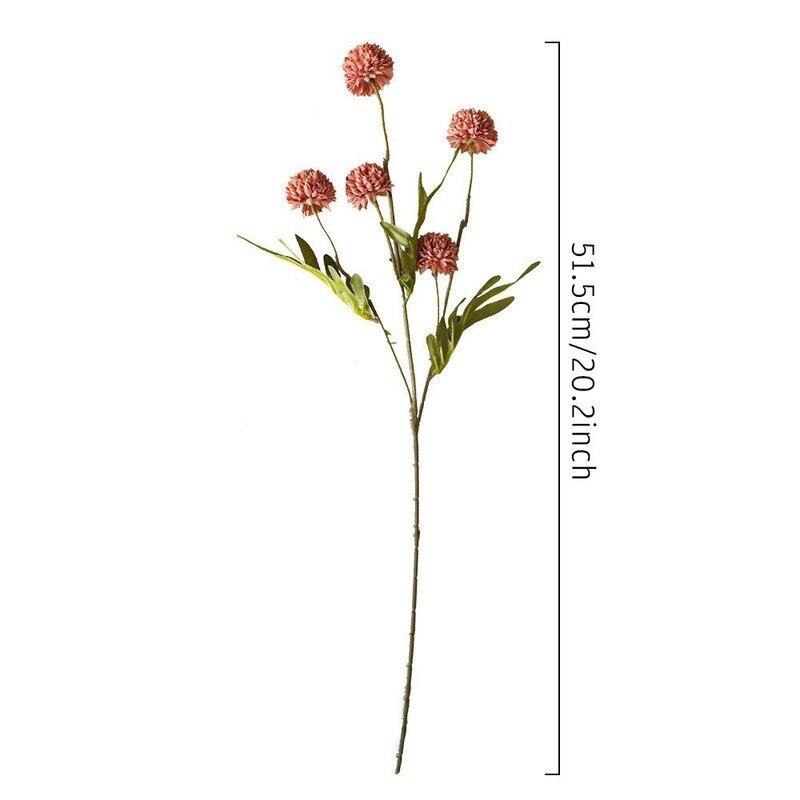 5pcs Realistic Artificial Dandelion and Chrysanthemum Stems &#x2013; Faux Flowers Bulk for Boho Wedding Decor &#x26; Table Arrangements