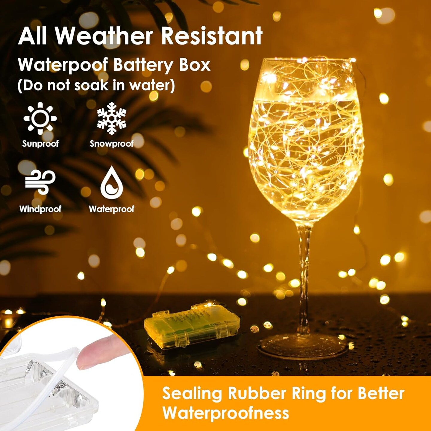 3 Pack 33FT Fairy Lights Battery Operated with Remote and Timer