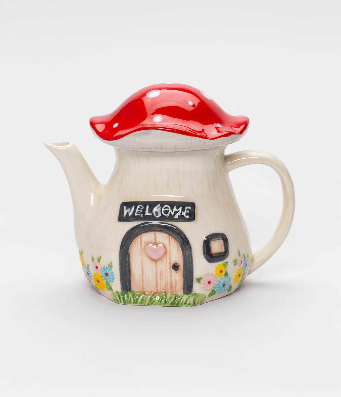 Ceramic Mushroom Teapot, Tea Party Decor, Gift for Her, Gift for Mom, Kitchen Décor, Farmhouse Décor, Nature Lover Gift