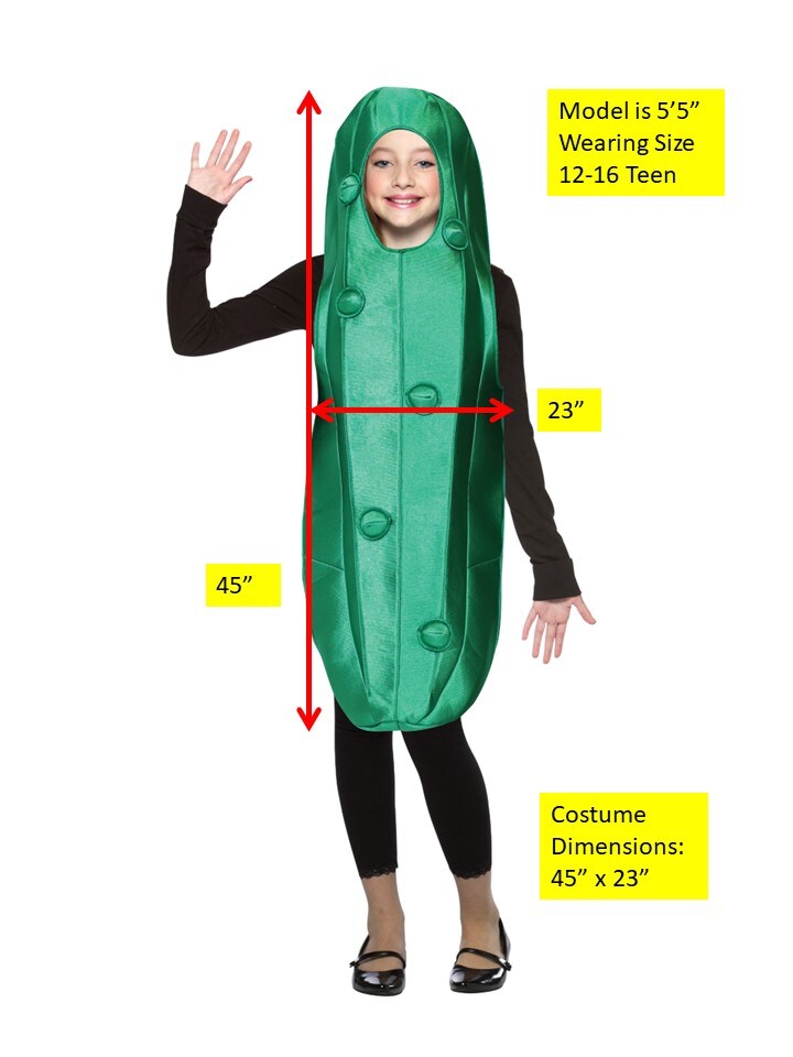 Ultimate Pickle Halloween Costume, Various Baby, Toddler, Kids & Teen Sizes