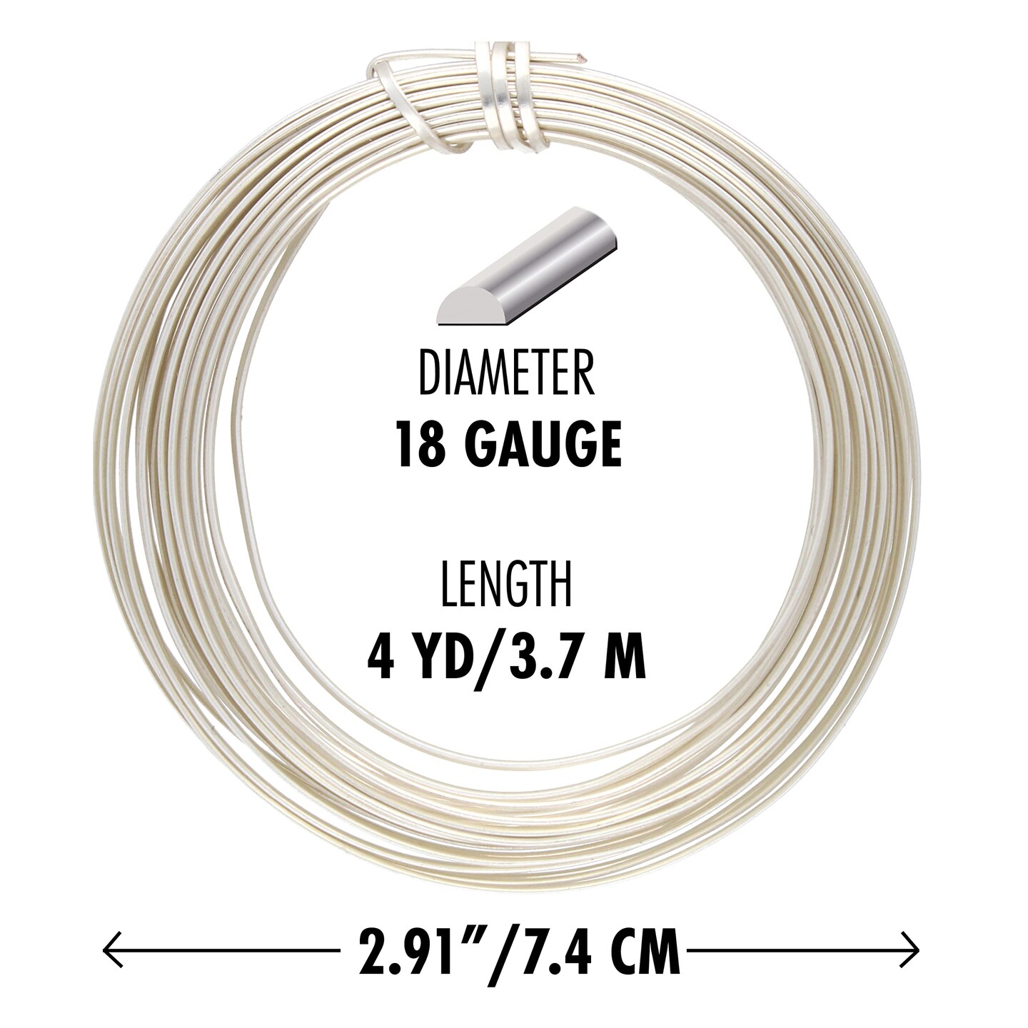 The Beadsmith Half-Round Craft Wire – Soft Temper Jewelry Wire