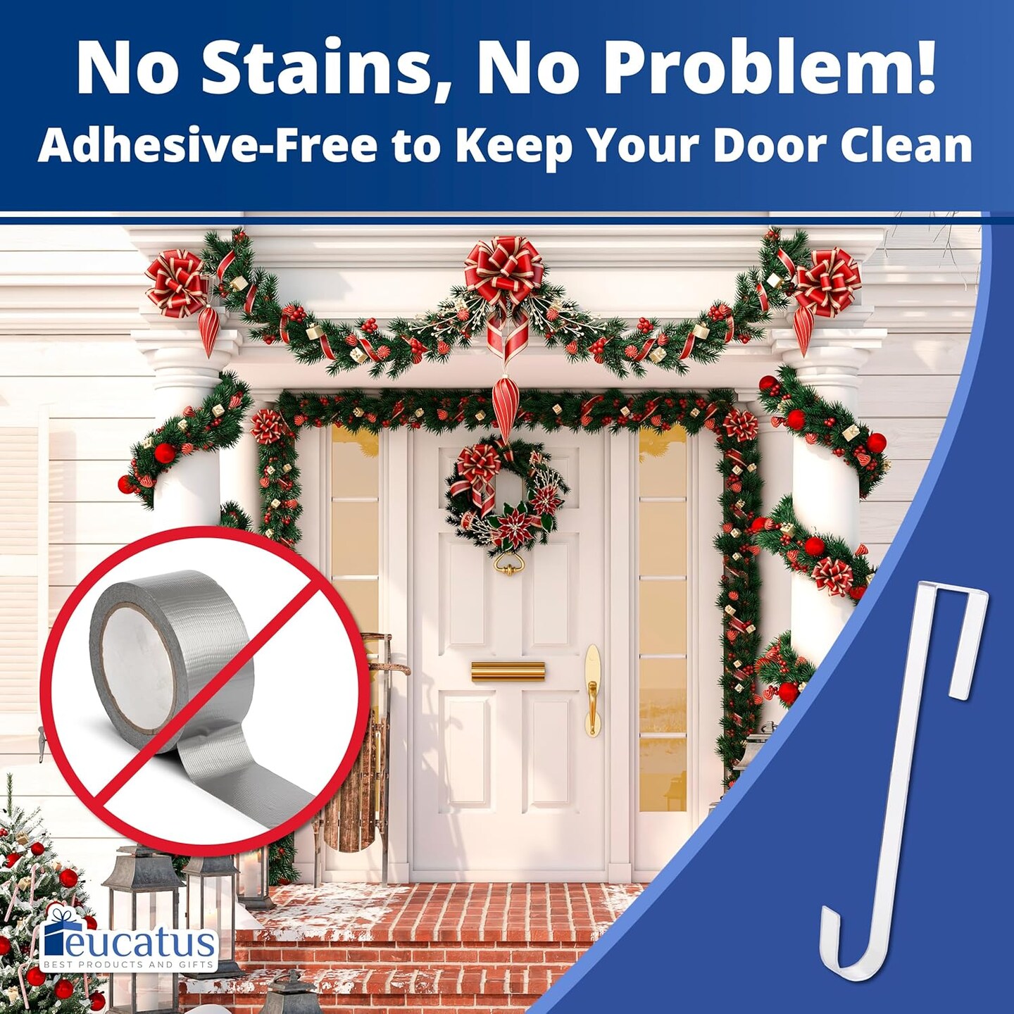 Christmas Wreaths Holder for Hanging Fall Halloween Decorations