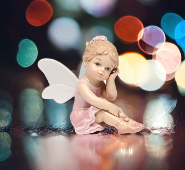 Ceramic Ballerina Fairy Figurine, Home D&#xE9;cor, Gift for Her, Gift for Daughter, Gift for Ballerina Dancer