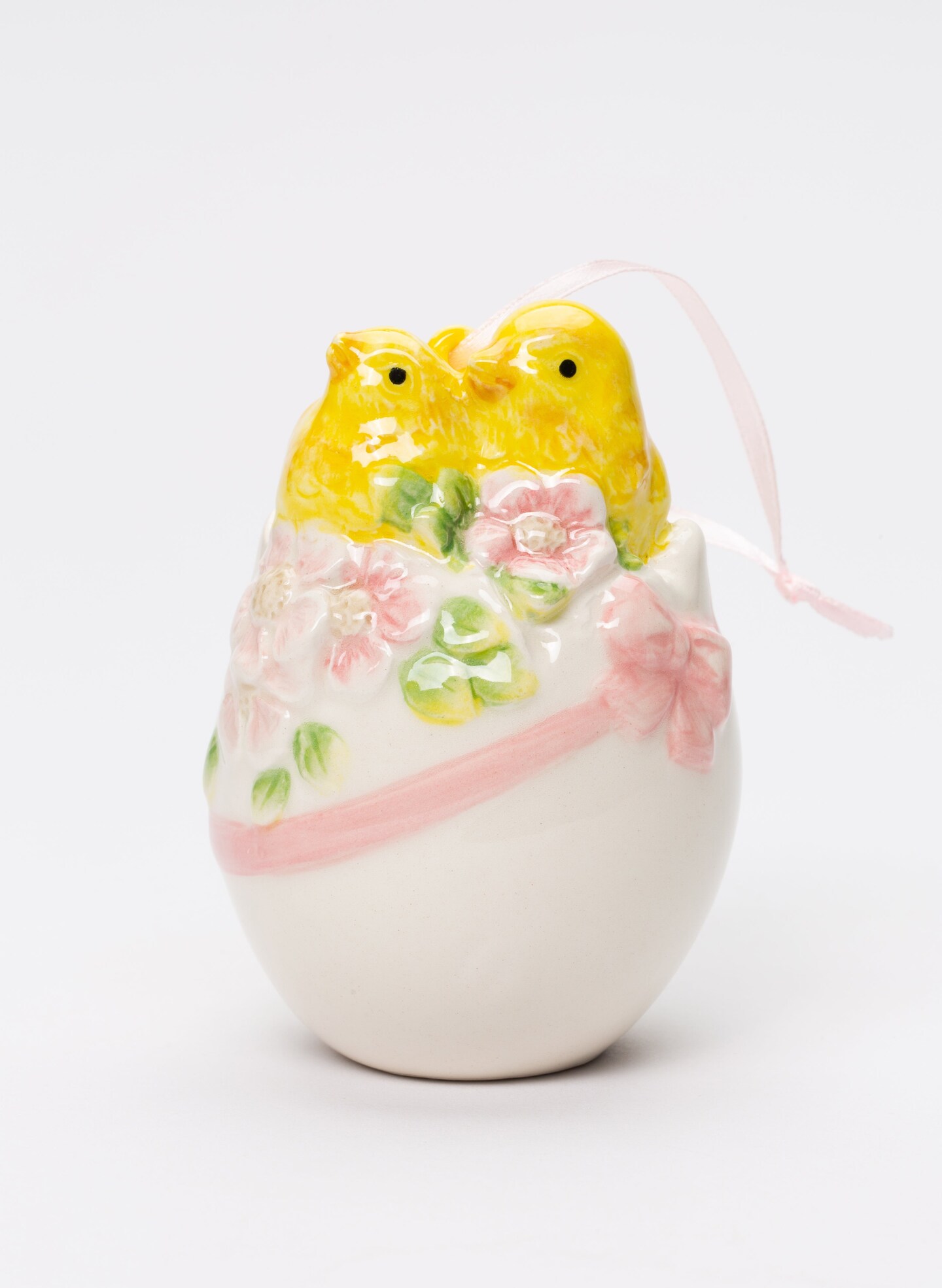 Ceramic Chicks in Egg Ornament, Home D&#xE9;cor, Gift for Her, Gift for Mom, Kitchen D&#xE9;cor, Spring D&#xE9;cor, Easter D&#xE9;cor