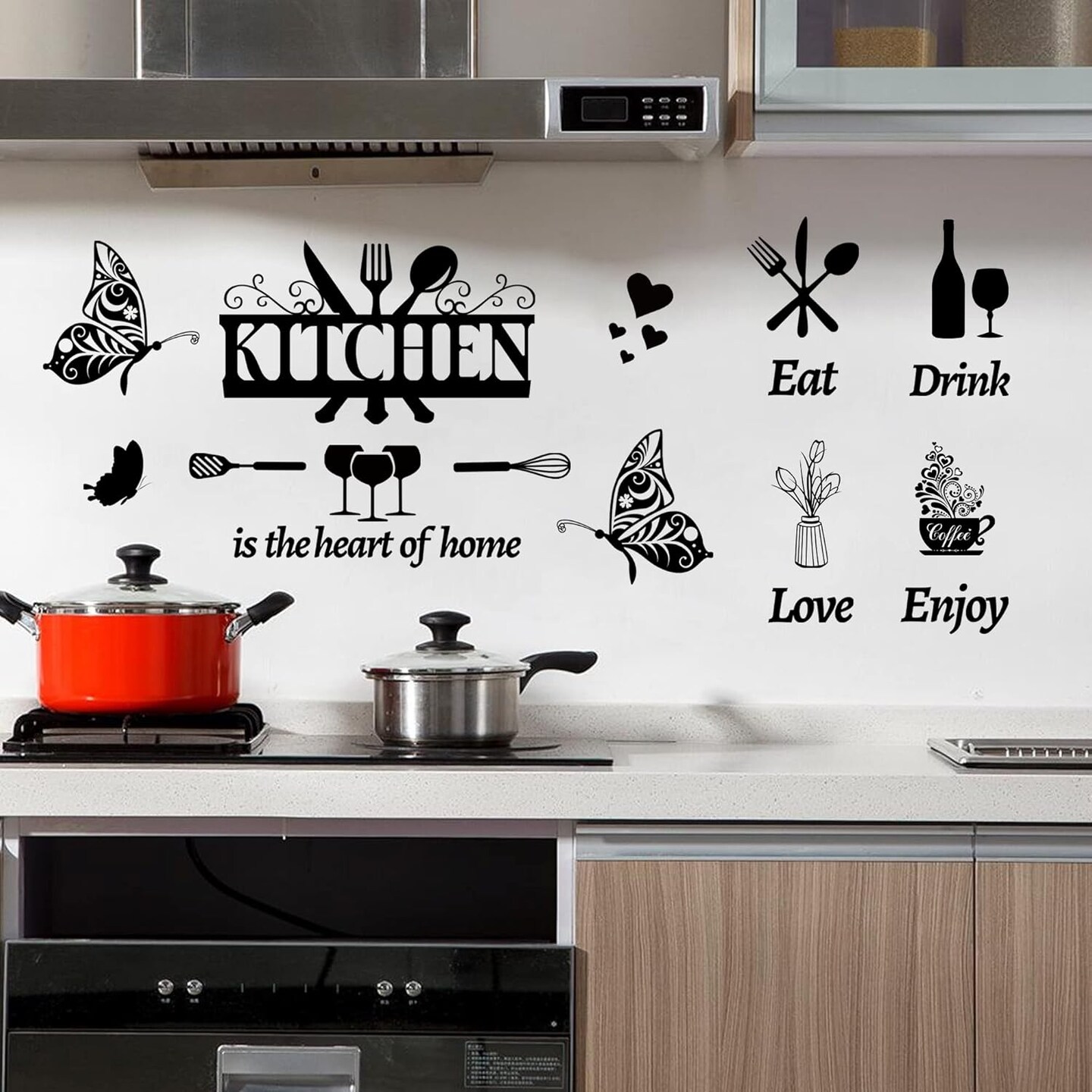 Large Kitchen Wall Decals Dining Room Quotes Wall Stickers