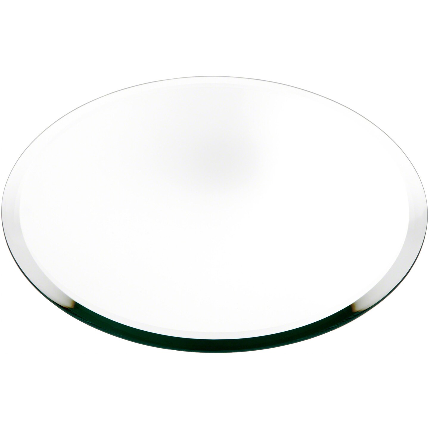 Plymor 12&#x22; Round, 5mm Thick Beveled Glass Mirror Circle